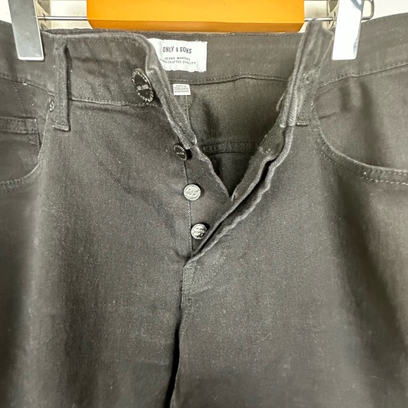 ONLY & SONS slim black jeans size 36 - Picture 2 of 4